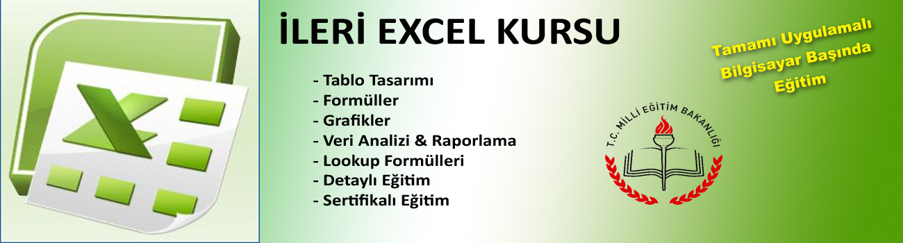 Excel Kursu | Kadıköy Excel Kursu | ileri Excel Kursu